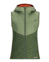 Simms Women's Fall Run Hybrid Hooded Vest - Size 2XL - Dark Clover/Riffle Green - CLOSEOUT